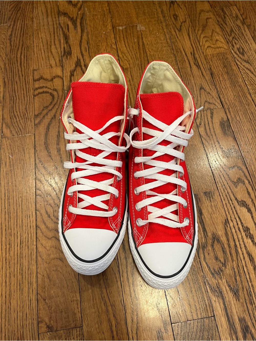 Red Converse All Star Chuck Taylors High Tops